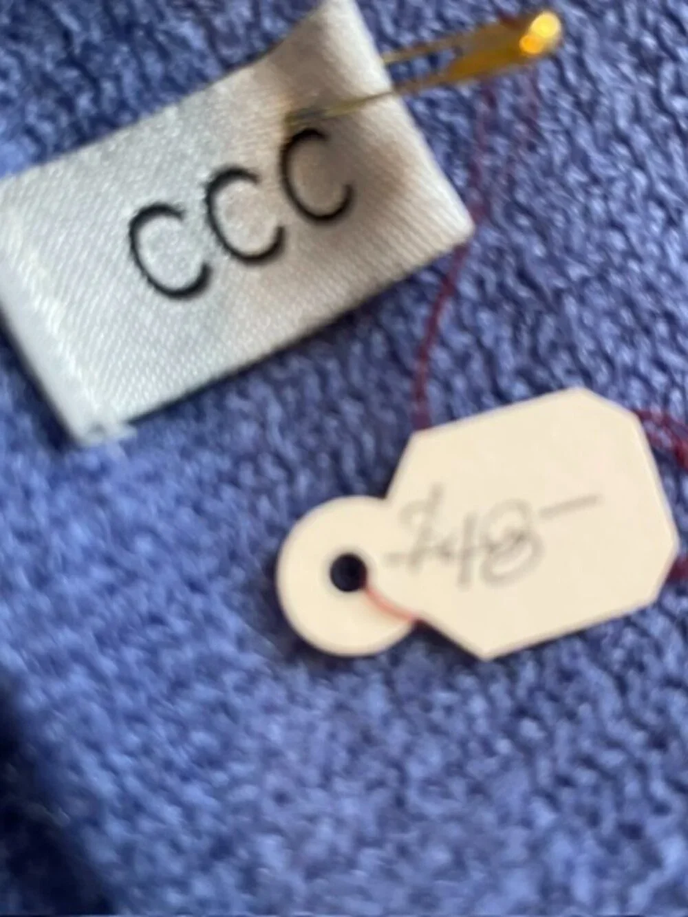 Women's CCC Wrap with Fringe Blue